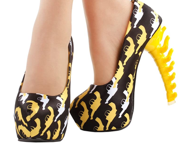 Yellow gun heels